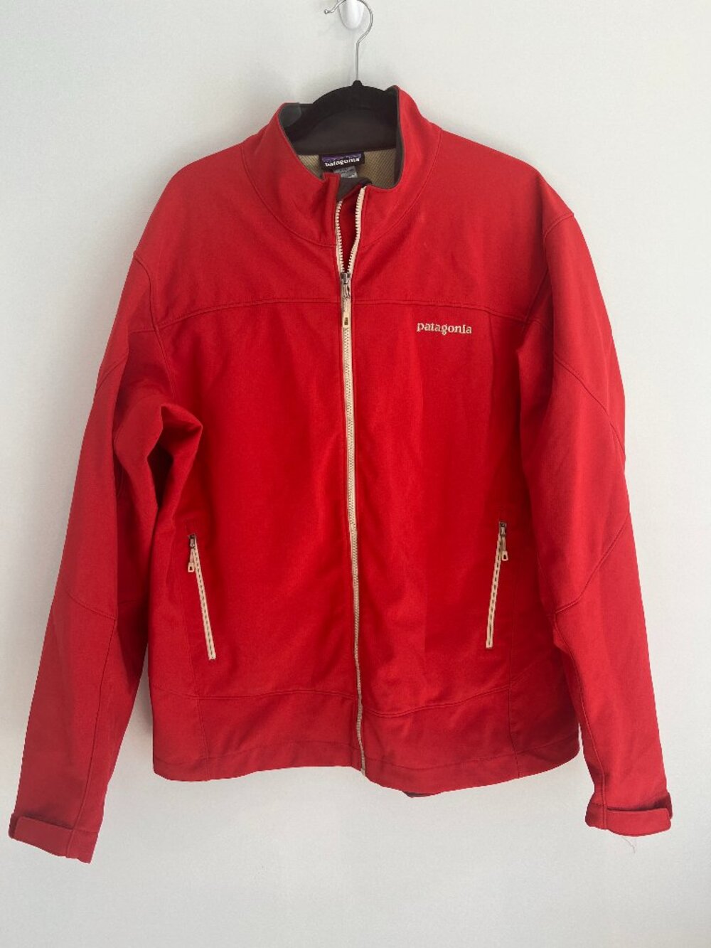 Patagonia Men's Adze Polartec Softshell Jacket Red XL EUC